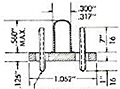TYPE 106S/90T-RR-OS8, E-1 Octal Type Plug-In Connector