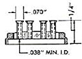 Model 80GS/60T-FX, E-I Compression-Type Multi-Lead Sealing Header